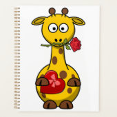 notitieboek "HAPPY VALENTINE'S DAY" GIRAFFE (Voorkant)