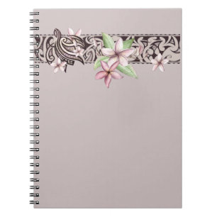 Notitieboek Hawaiian Honu en Plumeria