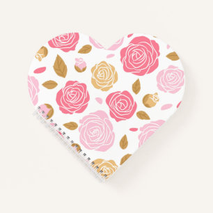 Notitieboek-Heart Floral Notitieboek