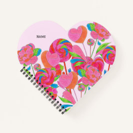 Notitieboek Heart Lollipop Flower