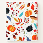 Notitieboek herfstpatroon (Achterkant)