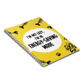 Notitieboek ik ben niet lui, ik ben in energiebesp (Rechterzijde)