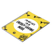 Notitieboek ik ben niet lui, ik ben in energiebesp (Linkerzijde)