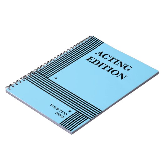 Notitieboek in Play Script-stijl met acteereditie (Linkerzijde)