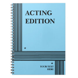 Notitieboek in Play Script-stijl met acteereditie