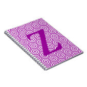 Notitieboek - Initiaal met Hexagon Patroon (Rechterzijde)