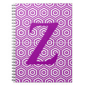 Notitieboek - Initiaal met Hexagon Patroon (Voorkant)