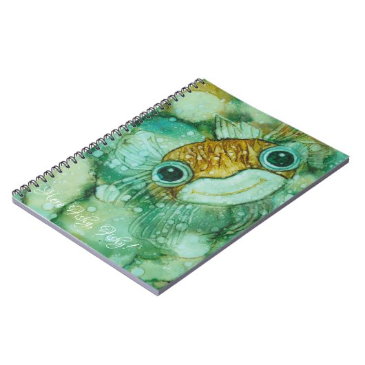 Notitieboek "Inkblot/Cute Fish Personalize (Linkerzijde)