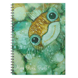 Notitieboek "Inkblot/Cute Fish Personalize