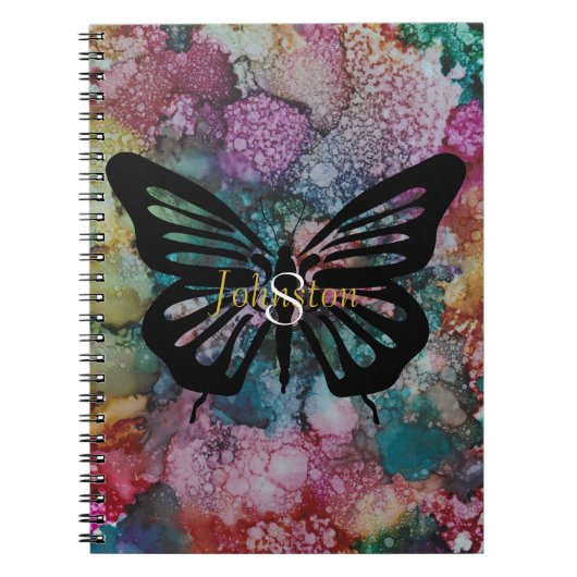 Notitieboek "Inkblots/Butterfly" Personaliseren (Voorkant)