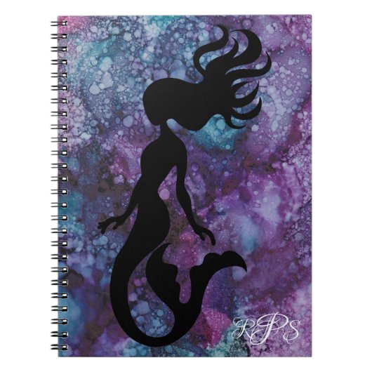 Notitieboek "Inkblots/Mermaid" Personaliseren (Voorkant)