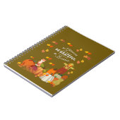 Notitieboek is vriendelijk om Herfst in het journa (Linkerzijde)