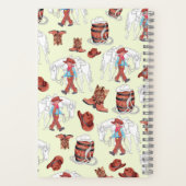 Notitieboek jonge cowboy en paard (Achterkant)