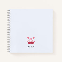 Notitieboek Journaal | Zoete Kersen Strik Cute