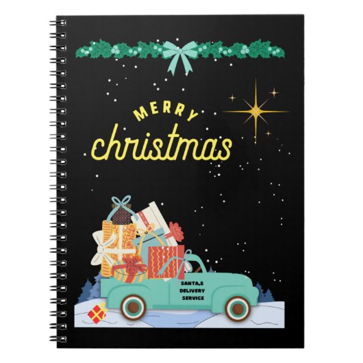 Notitieboek/Journal Merry-kerstkerstkerstkerstkers Notitieboek (Voorkant)