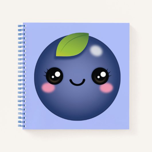 Notitieboek Kawaii Blueberry (Voorkant)