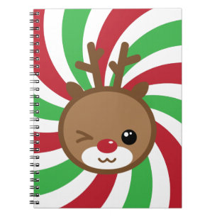 Notitieboek Kawaii Reindeer