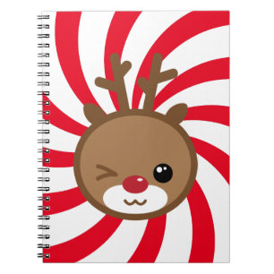 Notitieboek Kawaii Reindeer