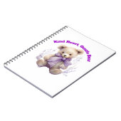 Notitieboek Kind Hart Zachte Beer - Mooie Beer Ont (Linkerzijde)