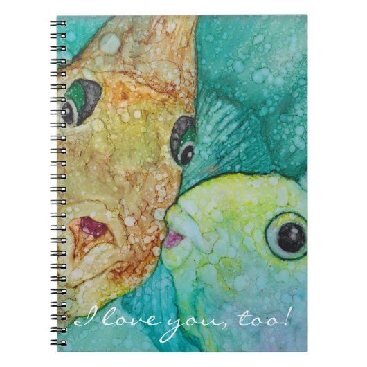 Notitieboek "Kissy Fishy Personalize (Voorkant)