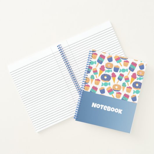 Notitieboek kleurrijk Donuts patroon (Binnen)