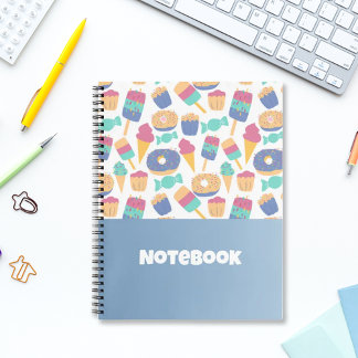 Notitieboek kleurrijk Donuts patroon