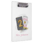 Notitieboek Koffie tweede graad leraar zwart prepp Klembord (Rechts)