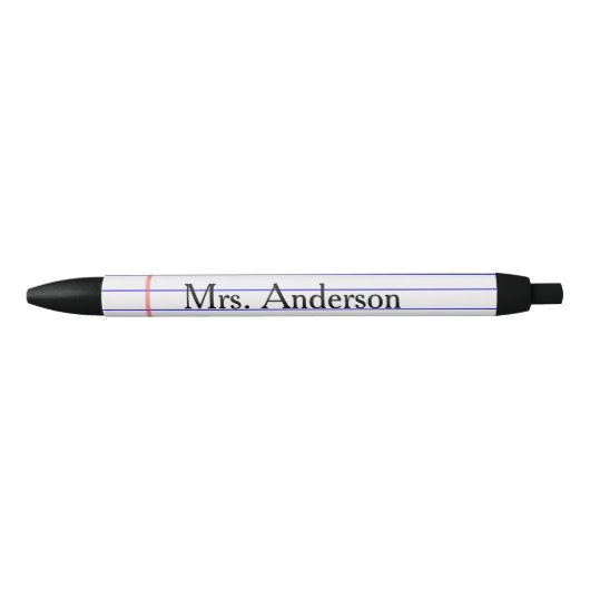 Notitieboek lerarenpen zwarte inkt pen (Voorkant)