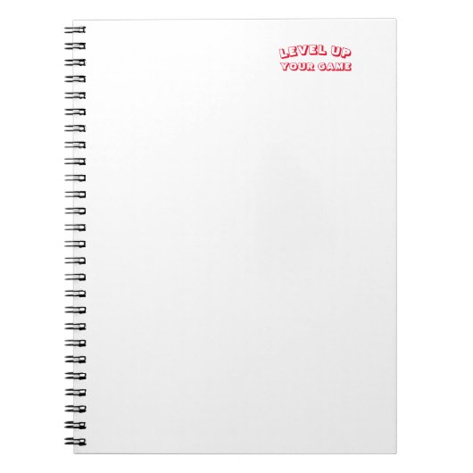 notitieboek "level up your game" (Voorkant)