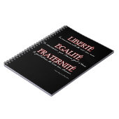 Notitieboek: Liberté, Egalité, Fraternité Notitieboek (Linkerzijde)