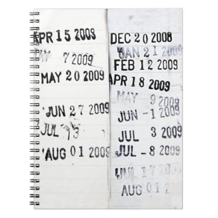 Notitieboek Library Date Stamps