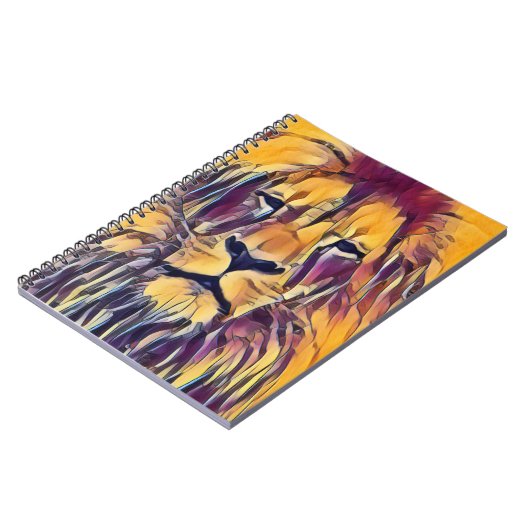 Notitieboek Lion Vibrant Art (Linkerzijde)