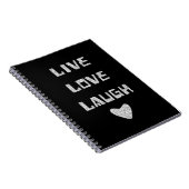 Notitieboek - Live Love Laugh (Rechterzijde)