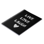 Notitieboek - Live Love Laugh (Linkerzijde)