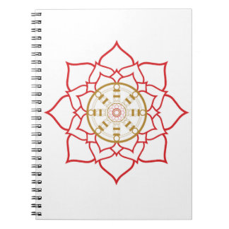 Notitieboek Lotus Dharma Wheel