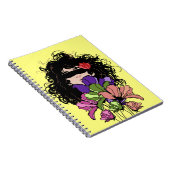 Notitieboek meisje & Bloemen (Rechterzijde)