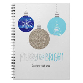 Notitieboek Merry & Bright Holiday Ornamenten Jour