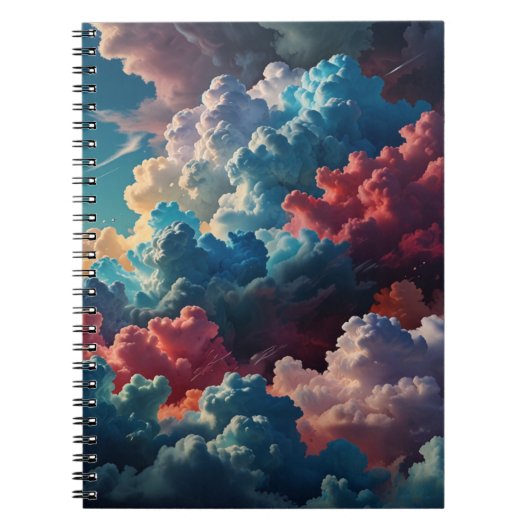 Notitieboek met Abstract wolkenlandschap (Voorkant)