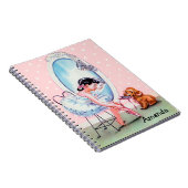 Notitieboek met afbeelding van ballerina (Rechterzijde)