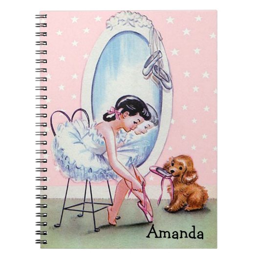 Notitieboek met afbeelding van ballerina (Voorkant)