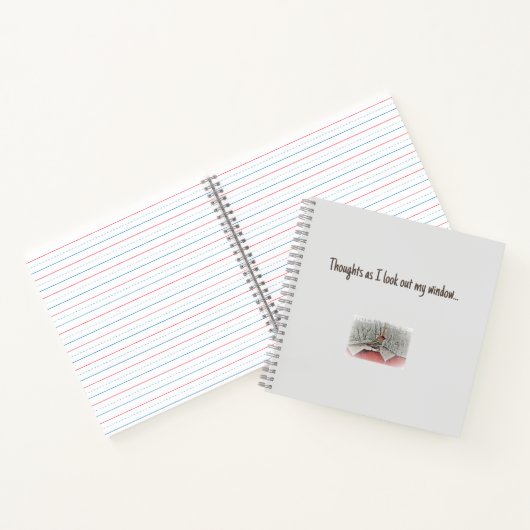 Notitieboek met Afbeelding van een Finch (Binnen)