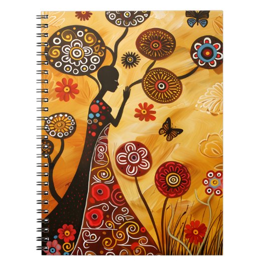 Notitieboek met African Art Hoesje (Voorkant)