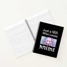 Notitieboek Met Anime Meisje