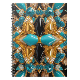 Notitieboek met Bahama's Kleuren Abstract Design