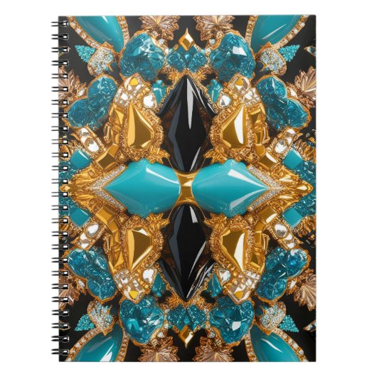 Notitieboek met Bahama's Kleuren Abstract Design (Voorkant)