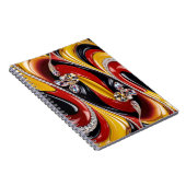 Notitieboek met Belgische kleuren Abstract Design (Rechterzijde)