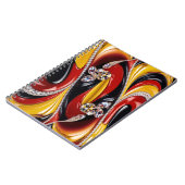 Notitieboek met Belgische kleuren Abstract Design (Linkerzijde)