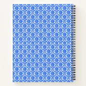 Notitieboek met blauw bloemmotief (Achterkant)