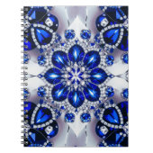 Notitieboek met blauw witte kleuren Abstract Desig (Voorkant)