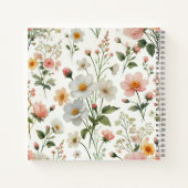 notitieboek met bloemenprint (Achterkant)